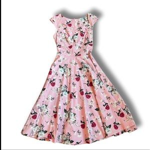 Floral Pin Up Rockabilly Swing dress!